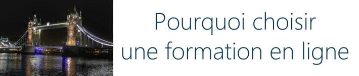 Pourquoi choisir une formation en ligne ?