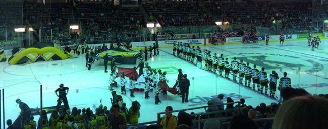 Match de hockey au Canada